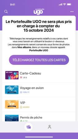 Téléchargement de vos cartes